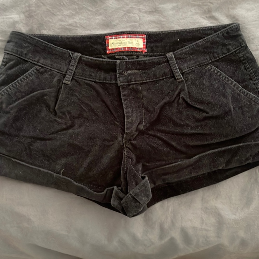 A&F velvet shorts